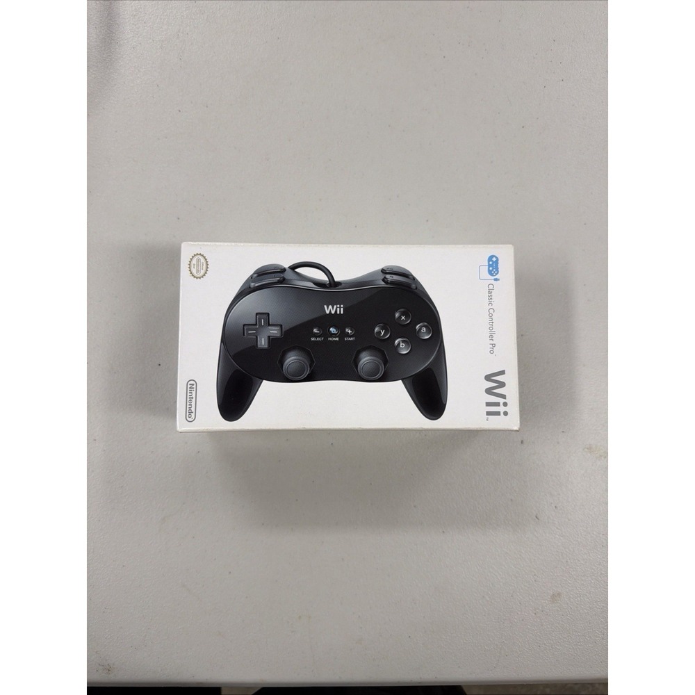 Wii Classic Controller Pro Black (RVL A R2K USZ) OEM - Picture 1 of 1